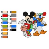 Mickey And Pals Embroidery 1